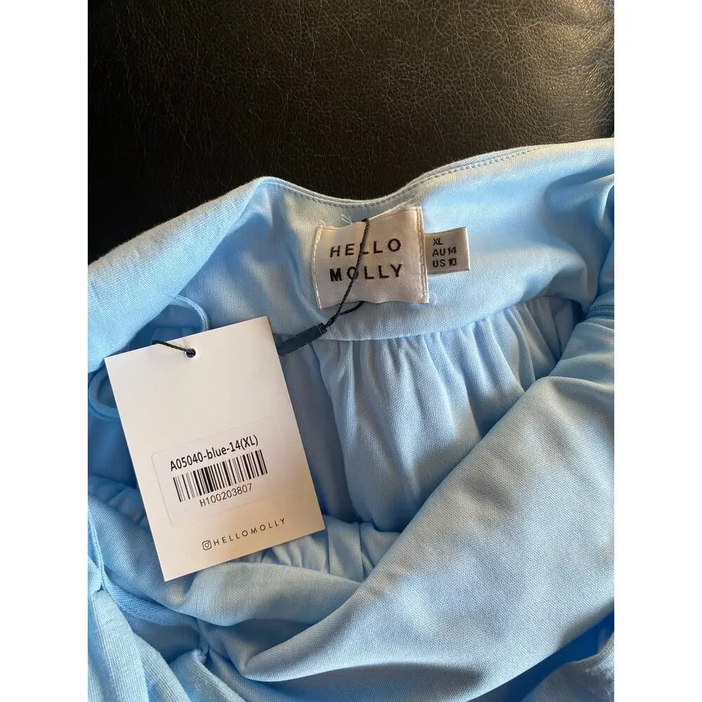 HELLO MOLLY Girly Mood Mini Dress in Blue NWT Size Women's XL - Picture 9 of 10